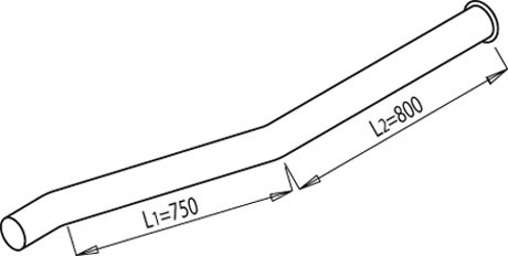 DINEX 69609 Exhaust Pipe